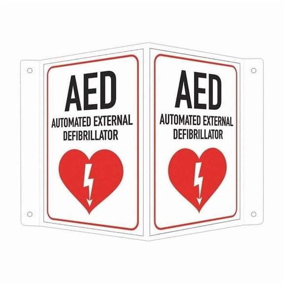 Lyle Safety Sign,6 in x 7 1/2 in,Aluminum LCVB-0013-RA_4x6