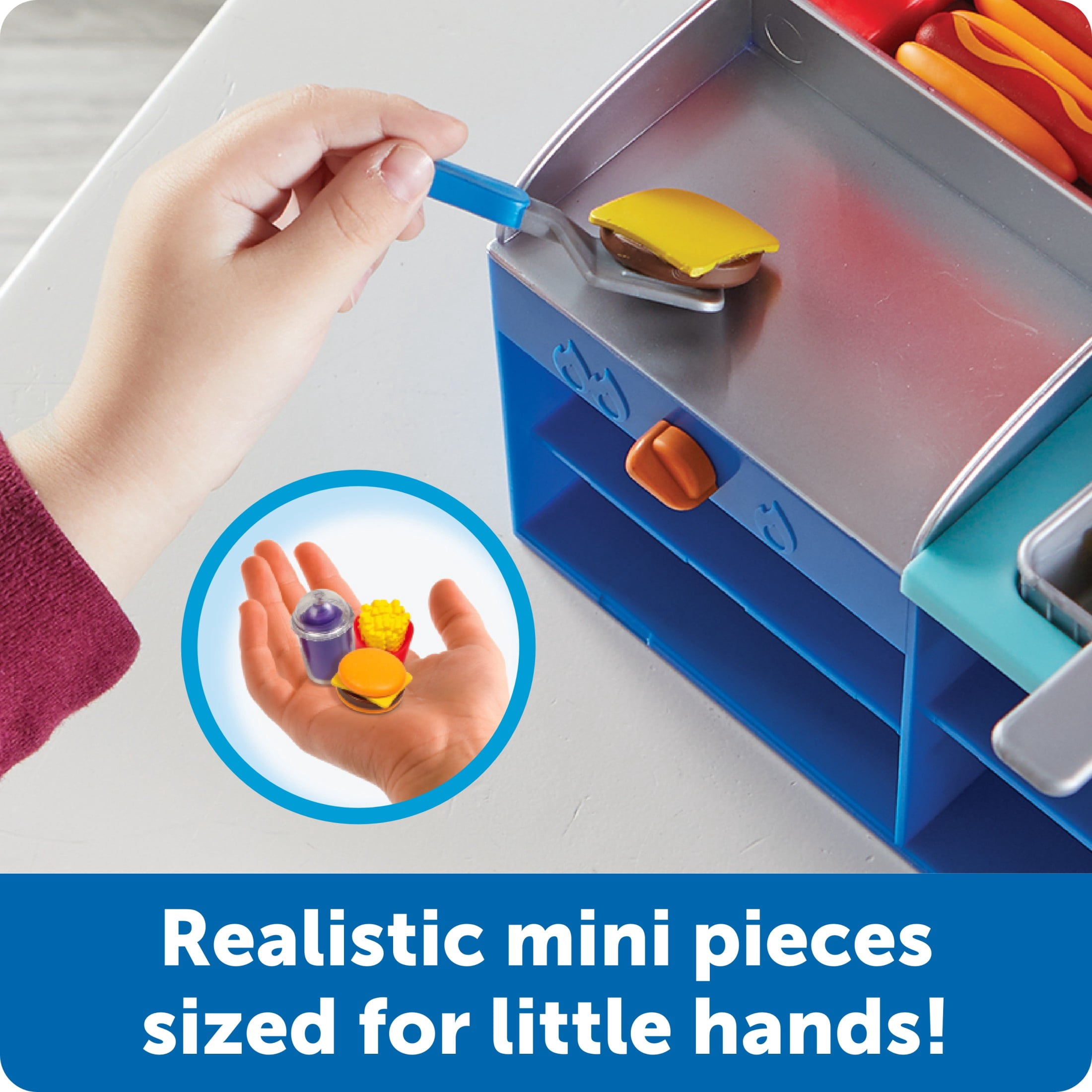 Learning Resources Mini Snack Shop Sorting Set, Play Food Shop, Ages 3+