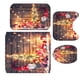 thumbnail image 1 of Moyic Alfombrilla de baño con temática navideña Rectángulo en forma de U Almohadilla antideslizante ovalada Decoración navideña Kits de decoración para fiestas 4 unids/set Moyic HA000344-04B, 1 of 6