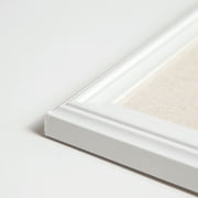 لوحة نشرة U Brands Linen 40 × 30 بوصة إطار ديكور أبيض 2917U00-01