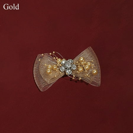 1PC High Heel Materials Shiny Rhinestone Wedding Bride DIY Bags/Clothes/Shoes Bow Shoes Charm Shoes Buckle Accessories Shoes Flower Jewelry Shoes Decorations GOLD