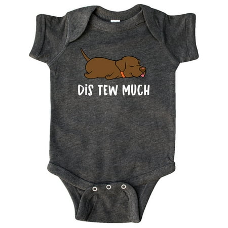 

Inktastic Napping Dis Tew Much Chesapeake Bay Retriever Gift Baby Boy or Baby Girl Bodysuit