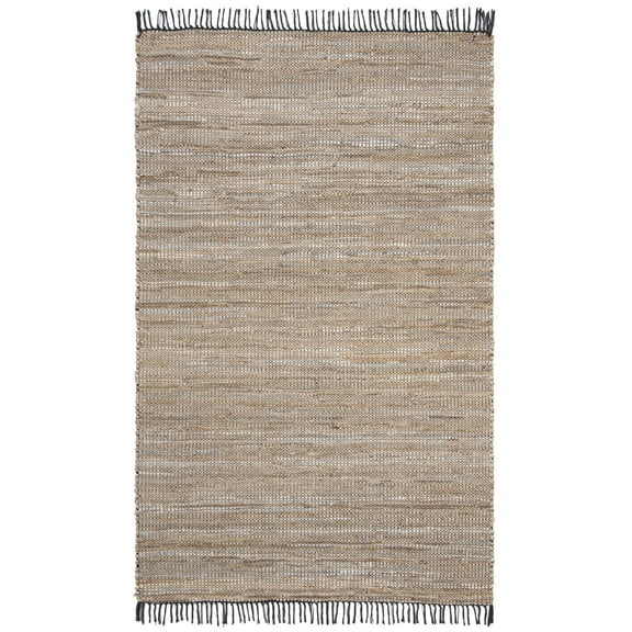 SAFAVIEH Vintage Leather Zharko Solid Area Rug, Beige, 4' x 6'