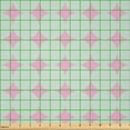 thumbnail image 2 of Ambesonne Geometric Mint Fabric by the Yard Microfiber, Polka Dots Vintage, 1 Yard, Soft Pink, 2 of 2