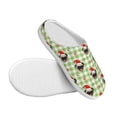 thumbnail image 3 of Kdxio Christmas Hat French Bulldog Women's Men's Slippers Plush Slip-On House Slipper for Winter Indoor Soft Cushion Non-slip Fluffy Slides Slippers-37/38, 3 of 7