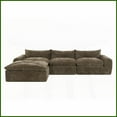 thumbnail image 2 of Modern Minimalist 116'' 4-Seat Particle Chenille Sofa for Living Room - No Assembly, Free Modular Design, 2 of 26