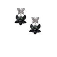 thumbnail image 2 of Delight Jewelry Resin Bat Buddy Silvertone Antiqued Butterfly Post Earrings, 2 of 4