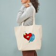 thumbnail image 4 of CafePress - Love Blue Indian Ringneck Tote Bag - Unisex Canvas Tote Bag, Beige, 1-Piece, 4 of 8