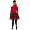 thumbnail image 4 of Gaexia Girls Halloween Ringmaster Outfit Dress Pants Hat Tie Set Kids Party Performance Wear Girls Halloween Ringmaster Set, 4 of 4