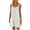 White, variant on Npasoilc Summer Dresses for Women Sleeveless Round Neck Stretch Pleated Shoulder Strap Solid Color Casual Loose Beach Dresses