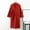 Red, variant on Aueoe Womens Robes Long Terry Cloth Robes For Women Women's Fashion Robe Bathrobe Three Quarter Sleeve Soft Autumn Pajamas Clearance