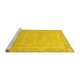 thumbnail image 2 of Ahgly Company Machine Washable Indoor Rectangle Abstract Yellow Modern Area Rugs, 5' x 7', 2 of 4