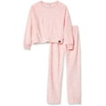 thumbnail image 2 of Calvin Klein Ensemble de Pyjama en Molleton Super Doux pour Filles 2 Pcs, Tacheté, Très Grand, 2 of 2