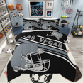 thumbnail image 1 of Erosebridal Ensemble de Couette Très Grand à Imprimé de Football, Ensembles de Couette Très Grand pour Joueur de Sport, Décoration de Rugby (Las Vegas), Réversible, Microfibre, 3 Pcs, 1 of 8
