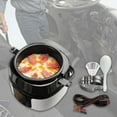 thumbnail image 1 of Mini olla arrocera de viaje para vehículo, vaporizador de alimentos de 20x20cm para sopa, gachas, calentador de comida multiusos a prueba de fugas, 12V 80w, 1 of 10