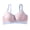 Pink, variant on Women Breastfeeding Bra Front Open Contrast Color Push Up 3D Cup Elastic Wireless Seamless Pregnancy Postpartum Bra