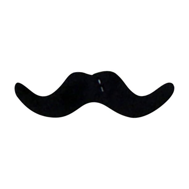 Bigotes Adhesivos Realistas 2 Piezas – Barba Falsa Autoadhesiva Para Disfraces De Halloween Y Carnaval – Adultos Y Niños – Poliéster Blanco Y Negro