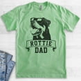 thumbnail image 2 of Rottie Dad T-shirt, Unisex Men's Shirt, Rottweiler Owner, Best Dog Dad Gift, Heather Apple Green, Medium, 2 of 6
