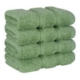thumbnail image 5 of American Soft Linen Luxury 4 Piece Washcloth Set, 100% Cotton Turkish Washrags and Washcloths, Sage Green, 5 of 6