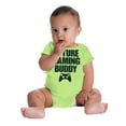 thumbnail image 6 of Future Gaming Buddy Gamer Dad Joke Romper Boys or Girls Infant Baby Brisco Brands 24M, 6 of 7