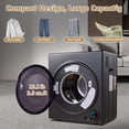 thumbnail image 6 of CTT Portable Dryers for Laundry 1500W, 3.5 cu.ft Compact Dryer with Stainless Steel Tub, 4 Drying Mode, Apartments, RVs, Dorms, 6 of 8