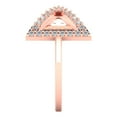 thumbnail image 3 of Statement Engagement Ring for Women - 0.2475ct Simulated Diamond in 14K Rose Gold Promise Ring, 3 of 6