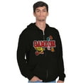 thumbnail image 5 of Retro Arcade PACMAN Ghosts Game On Zip Up Hoodie Men's Women's Brisco Brands S, 5 of 6