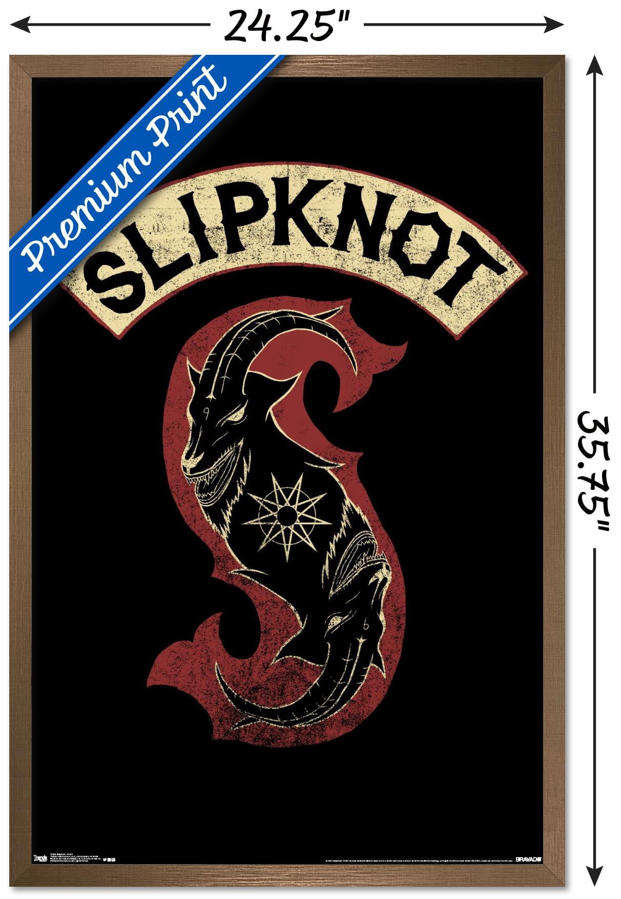Slipknot - Patch Wall Poster, 22.375" x 34" Framed