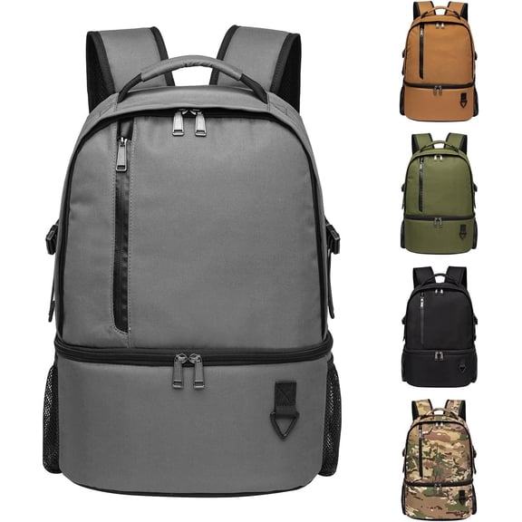 Insulated Cooler Backpack 38 Cans Double Deck Leakproof Lightweight Soft Lunch Backpack Small Cooler Bag Beach Picnic