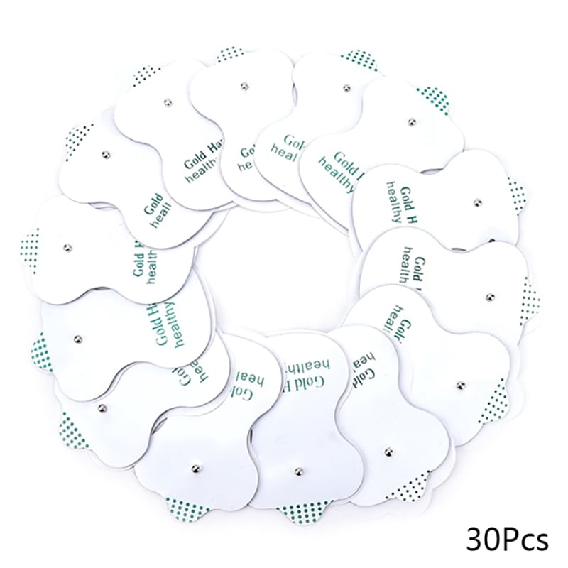 30×Electrode Pads Replacement for Tens Unit Machine Massager Adhesive Silica Gel
