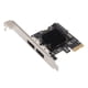 thumbnail image 3 of Tarjeta de expansión PCIE para alimentar ESATA, 2 puertos, 6,0 Gbps, compatible con intercambio en caliente, tarjeta PCI Express SATA para escritorio, 3 of 5