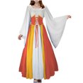 thumbnail image 1 of Besolor Robe Rétro Médiévale Renaissance pour Femmes Manches Évasées Corset Robe Longue Cosplay Fête Halloween, 1 of 2