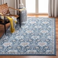 thumbnail image 2 of SAFAVIEH Liberty Kalya Floral Polyester Area Rug, Dark Blue/Ivory, 6'7" x 6'7" Square, 2 of 8