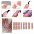 thumbnail image 4 of RAGUPEL 24Pcs Glue on Nails for Women,Crystal Embellished Square Nails,Glossy Long Press on Nails,Cute Press on Nails for Party,Daily Life,Taking Pictures,Dating,Style1, 4 of 7