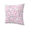 thumbnail image 2 of Wukai Cute Rabbit Flower Premium Polyester Fleece Pillow Covers with Hidden Zipper Closure,Luxuriously Soft and Durable-22"x22", 2 of 7