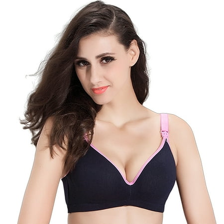 

fanshao Pregnant Women Wireless Padded Maternity Nursing Bra Seamless Feeding Underwear