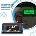 thumbnail image 4 of Cateissary Módulo OLED Módulos de visualización de pantalla de puerto I2C/IIC Dispositivo de visualización portátil Práctica Mini pantalla LED Electrónica Blanco 7 pines, 4 of 6