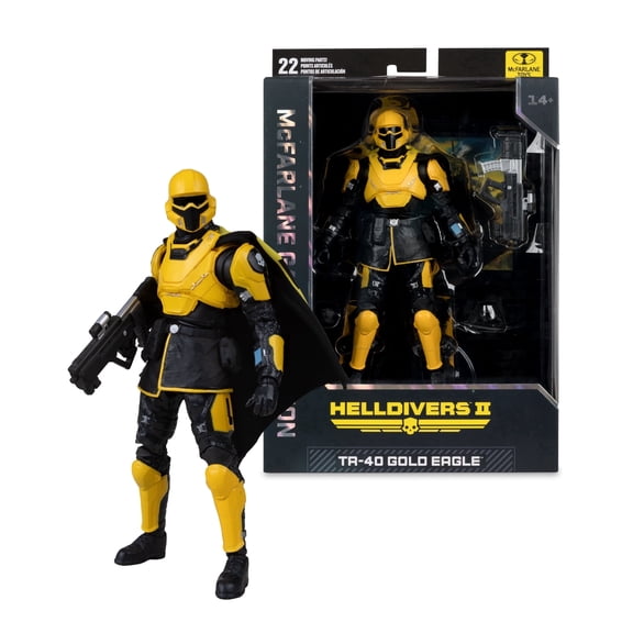 Helldivers 2 T4-40 Gold Eagle 7" Action Gaming Edition Figure - McFarlane Toys