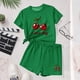 thumbnail image 4 of Vestido de Verano con Mangas Niños Verano Ocio Cuello Redondo Mangas Cortas Y Pantalones Cortos Dos Piezas para Niños Lindo Conjunto de Verano, 4 of 6