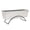 White, variant on Achla C-21C-S Odette Stand with Flower Box, Copper - Large