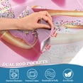 thumbnail image 5 of Yayeee Kitchen Curtains Tier Set of 2 Light Filtering 57"x24" Over Sink Window Panels, Light Pink Doughnuts, 5 of 7