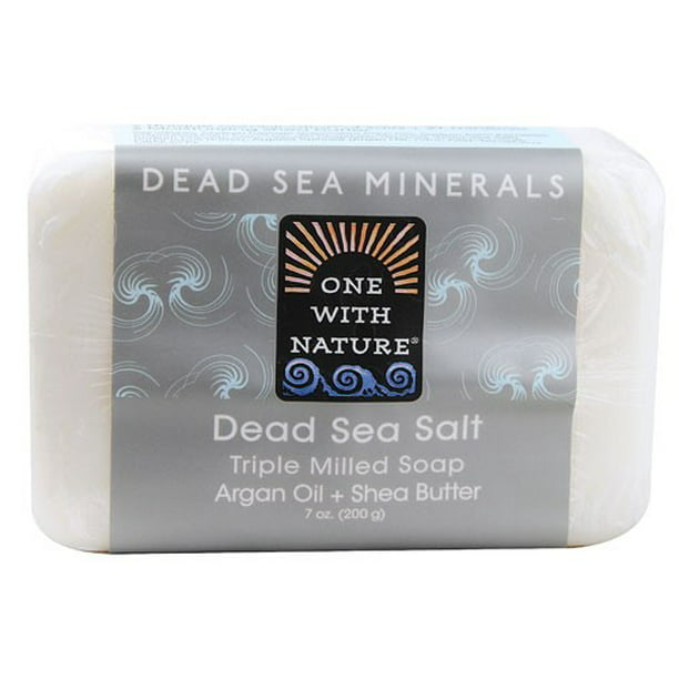 Norm fangst Kort levetid One With Nature Dead Sea Minerals Dead Sea Salt Soap 7 oz - Walmart.com