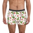 thumbnail image 2 of Bingfone Strawberry Floral Men's Underwear - Casual Stretch Boxer Briefs-, 2 of 7