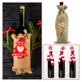 thumbnail image 4 of Cuadros Decorativos Kit de cubierta de botella de vino tinto con pintura de diamante de taladro en forma especial de bricolaje (HJD20) Likrtyny embutido en tela, 4 of 6