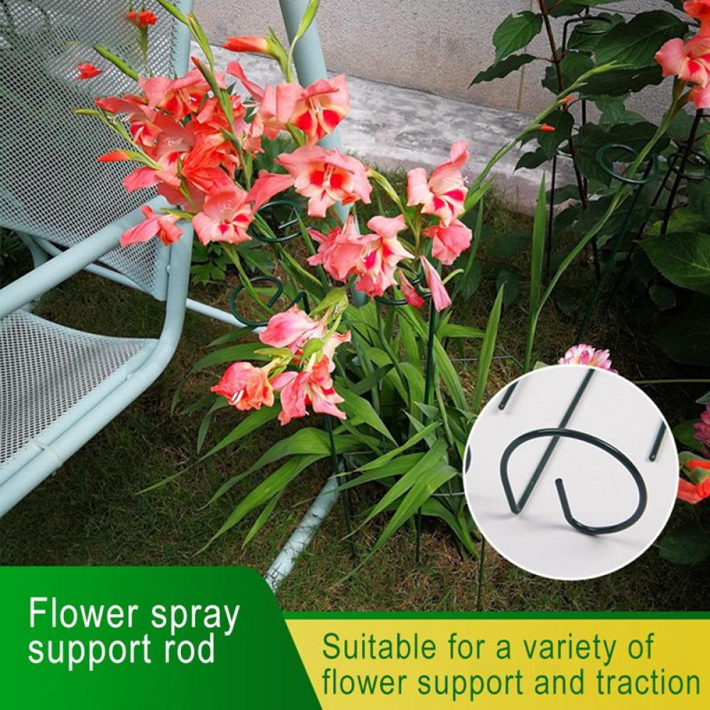 Lot De 16 Tuteurs Pour Plantes En PU - Double Couche épissable, Vert, Support Pour Phalaenopsis, Hortensias