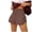 shorts 4#Brown, variant on WAYUTE Shorts for WomenHigh Waist Solid Color Running Workout Athletic Yoga Pants Quicking Drying Casual Soft Comfort Summer Dailywear