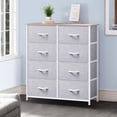 thumbnail image 6 of DEXTRUS 8-Drawer Fabric Dresser with Wood Top & Metal Frame for Adults & Teens, Light Gray, 6 of 6