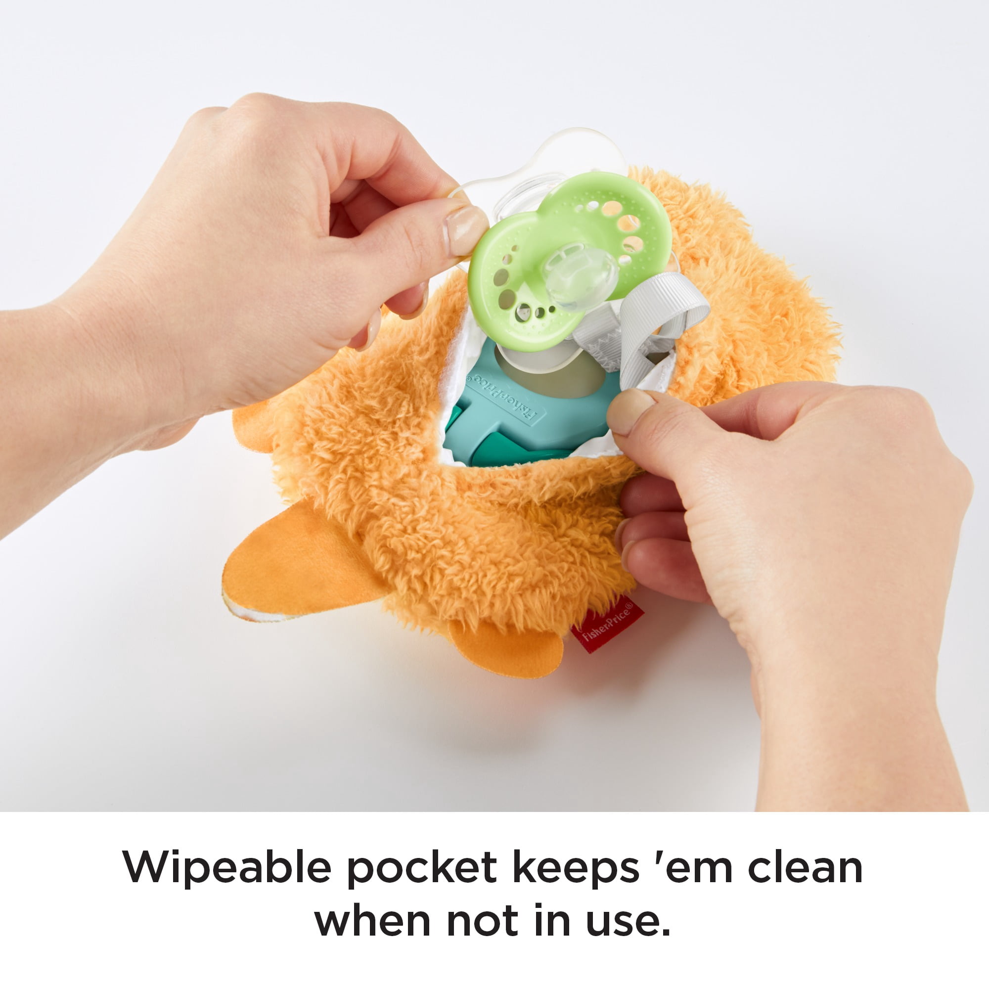 Fisher-Price Clipimals Universal Pacifier Holder, Otter