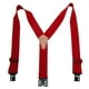 Perry Produits SN200 Clip-On pour Hommes 2-in Suspenders - Rouge, Régulier – image 1 sur 3