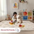 thumbnail image 5 of nuLOOM Krystin SpinClean Distressed Machine Washable Area Rug, 6' x 9', Krystin Beige, 5 of 16